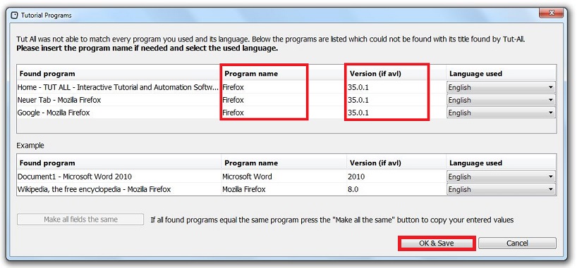 Program information